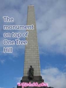 The monument on top of One Tree Hill