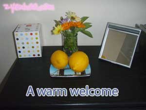 A warm welcome by my aunt