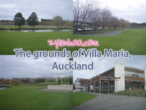The grounds of Villa Maria, Auckland