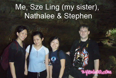 Me, my sister, Nathalee and Stephen at Gua Tempurung