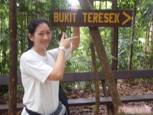Sign to Bukit Teresek