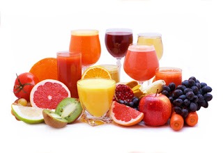 Choose to drink juices made from raw fruit and vegetables