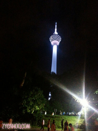 The KL Tower in the wee hours of the morning