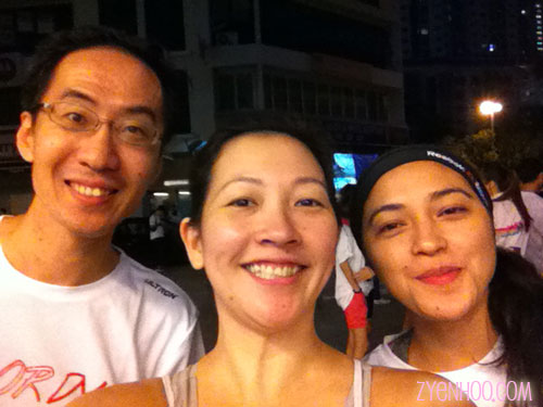 Andrew, Fitri and I at the start