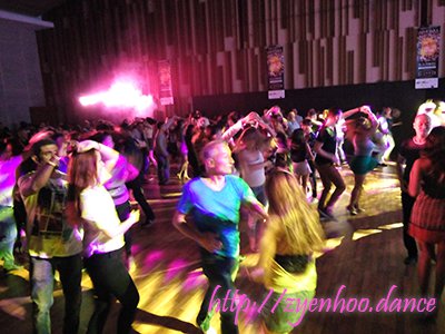 Social dancing on the dance floor!